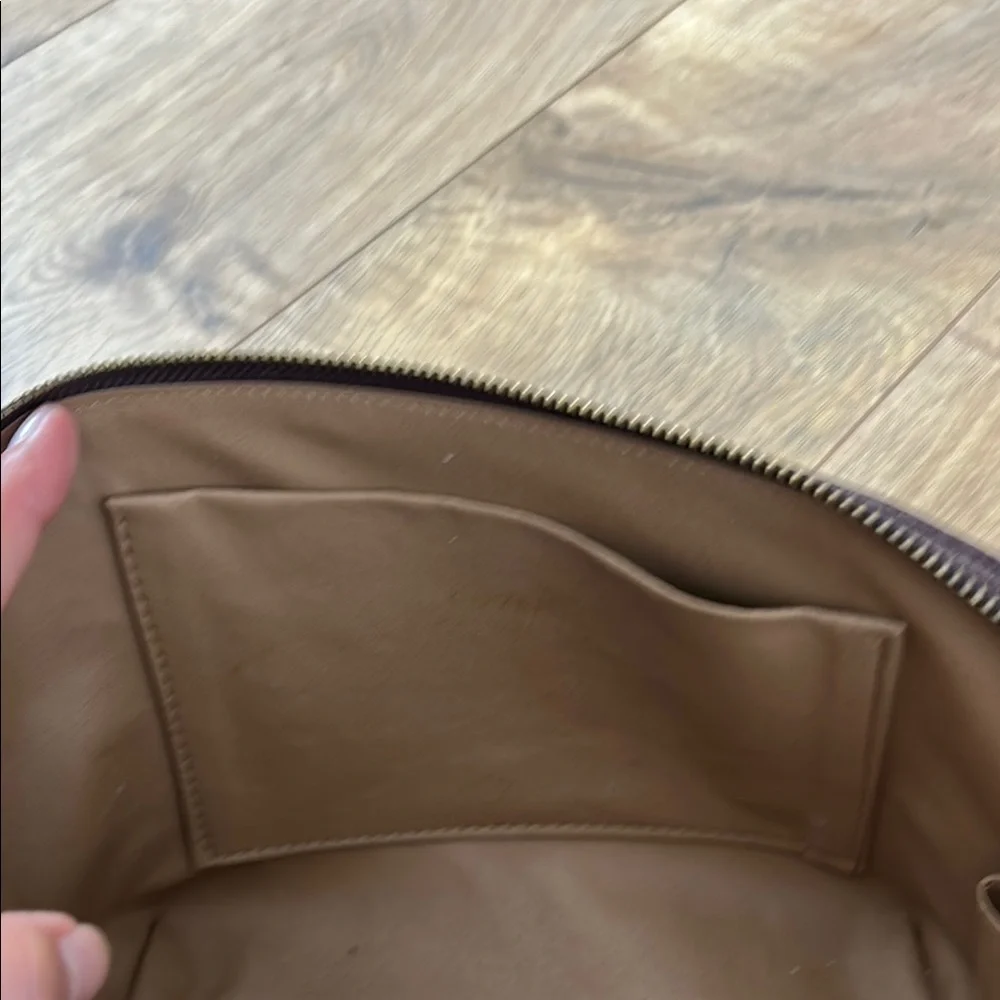 Cuyana Burgundy  Leather Cosmetic Bag Set - Picture 5 of 10